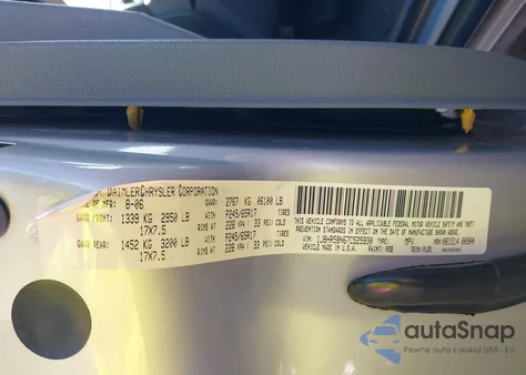 2007 Jeep Grand Cherokee Limited z USA, uszkodzony, nr VIN 1J8HR58N67C525930